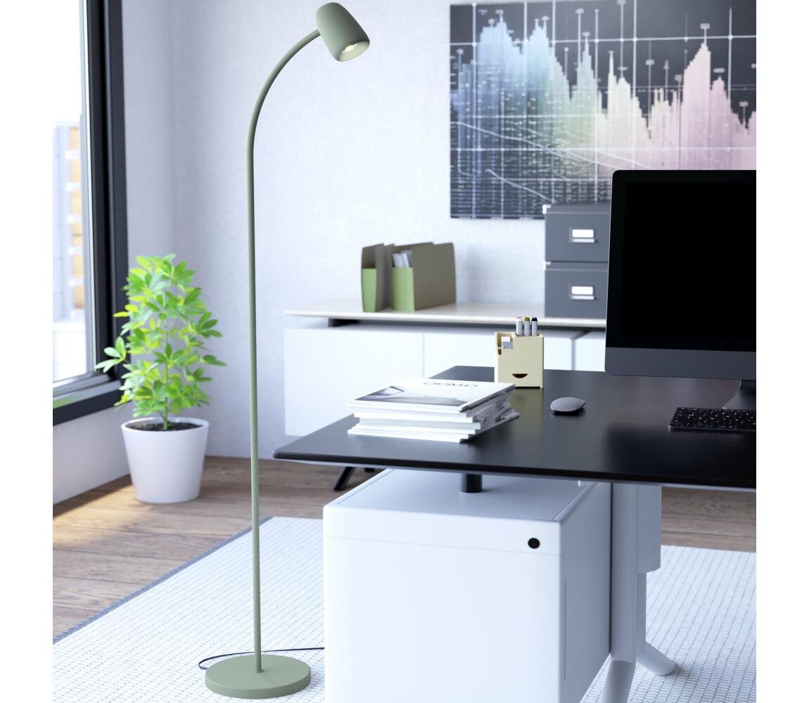 Eglo 902173 - Stojací lampa CARLO 1xE14/18W/230V zelená 902173