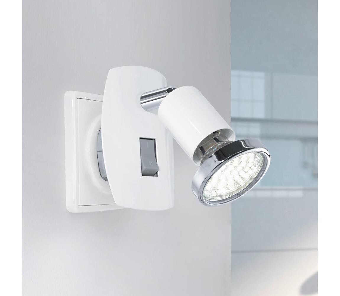 Eglo 902365 - LED Svítidlo do zásuvky MINI 1xGU10/2,8W/230V bílá 902365