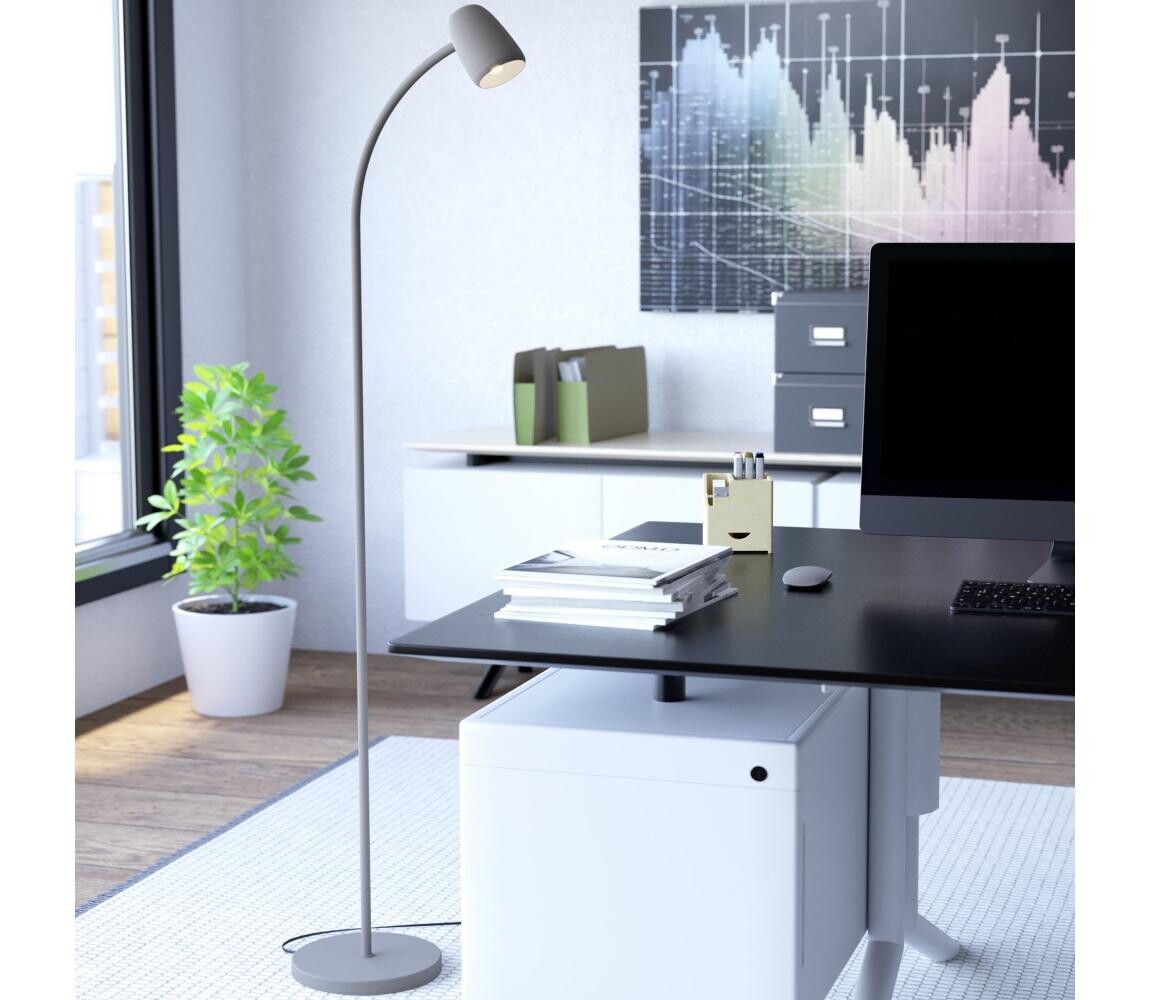 Eglo 902171 - Stojací lampa CARLO 1xE14/18W/230V krémová 902171