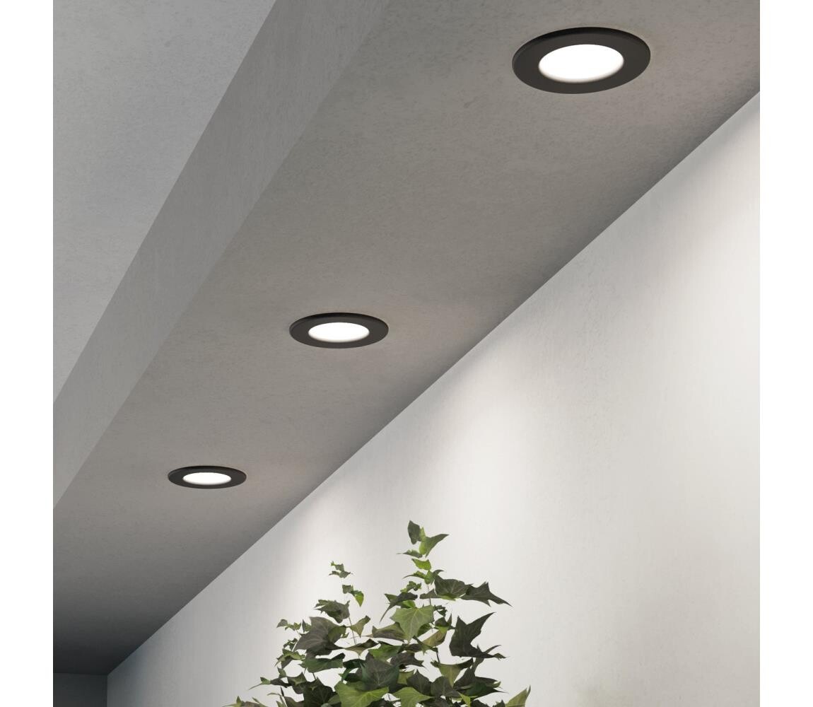 Eglo 901385-SADA 3xLED Podhledové svítidlo FUEVA LED/3,7W/230V pr.8,8cm černá 901385