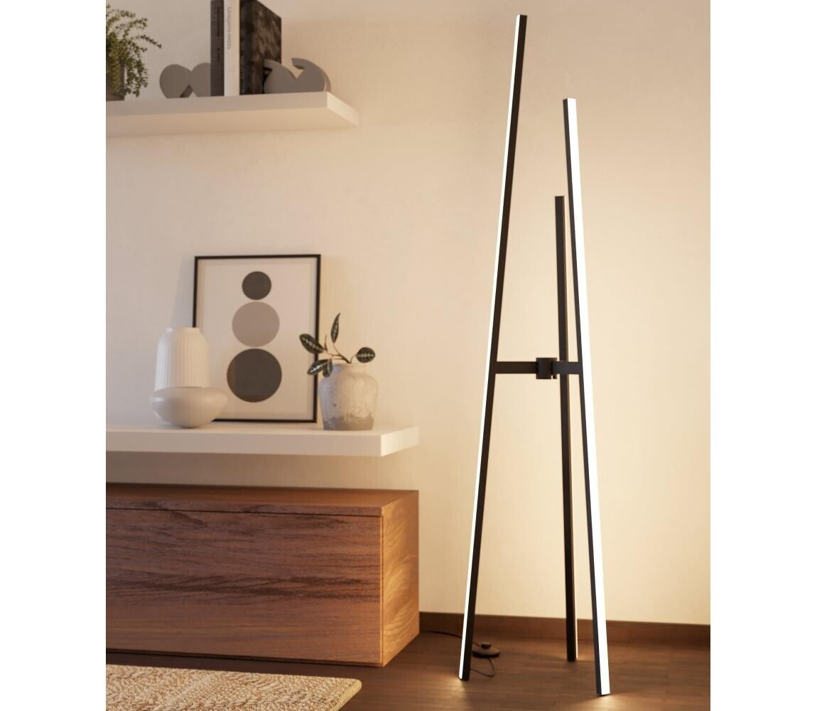 Eglo 901052 - LED Stojací lampa MONGOLANA LED/30W/230V černá 901052