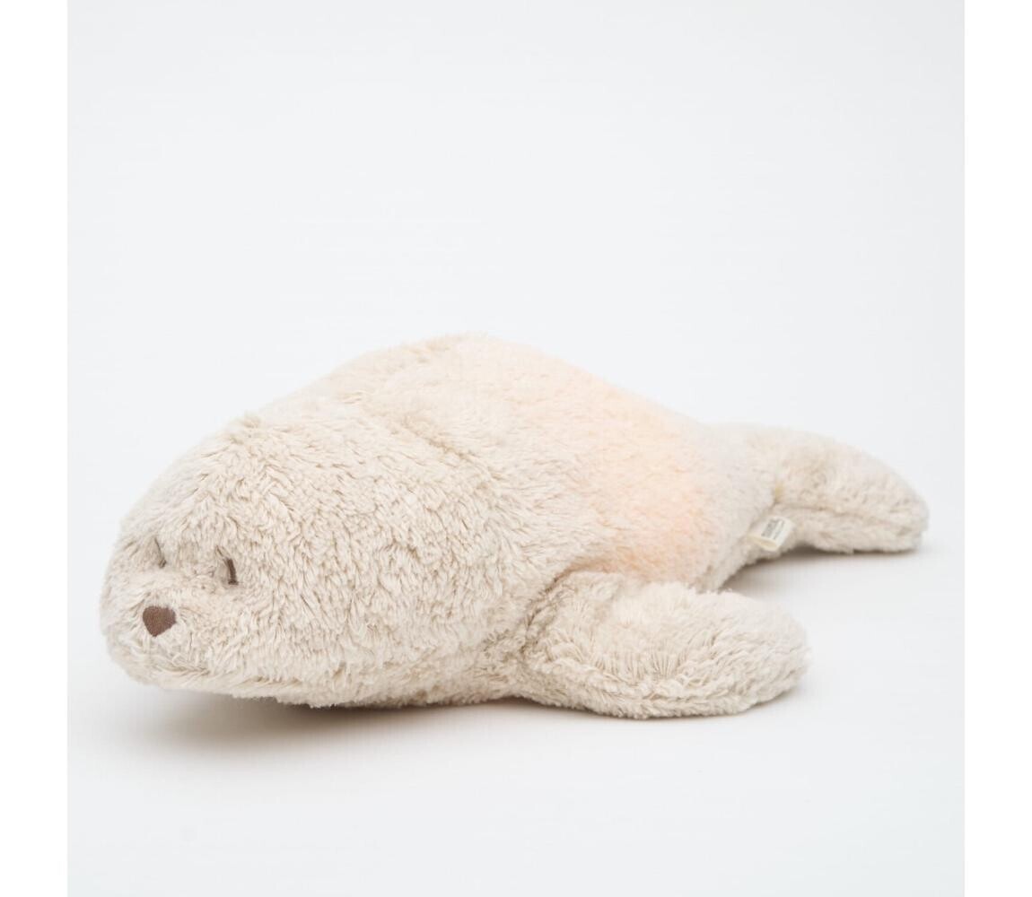 Moonie - Usínáček s melodií a světlem tuleň organic sand 8662MOO