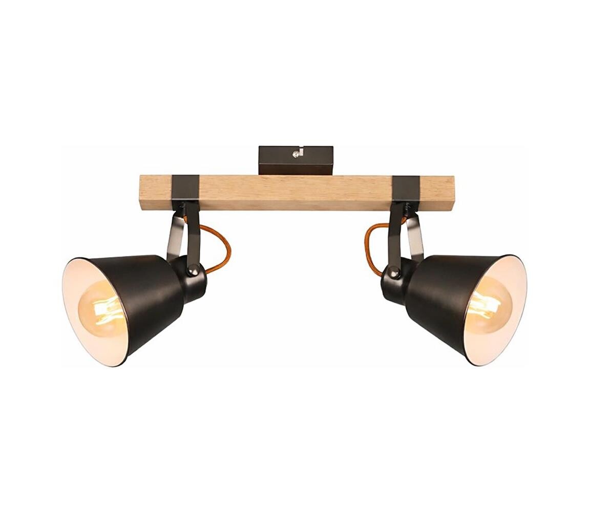Bodové svítidlo RETRO 2xE27/40W/230V hnědá 2406-024