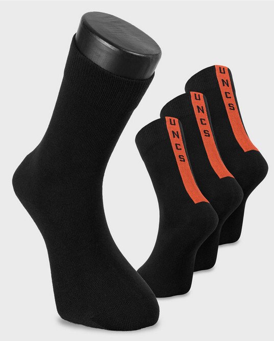 3PACK pánské ponožky UNCS BAXTER černé (25Z100PPON) M