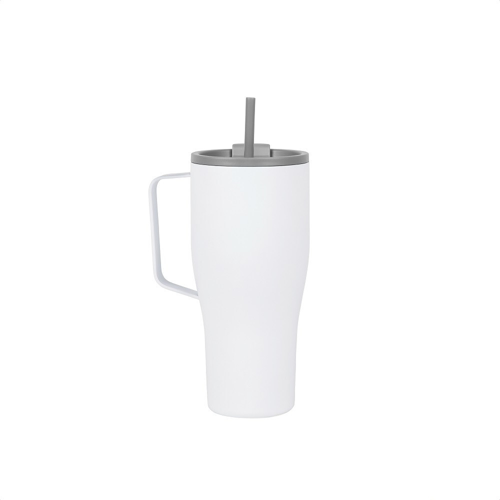 Velký nerezový termohrnek Eos, 800ml, Vinga, bílý