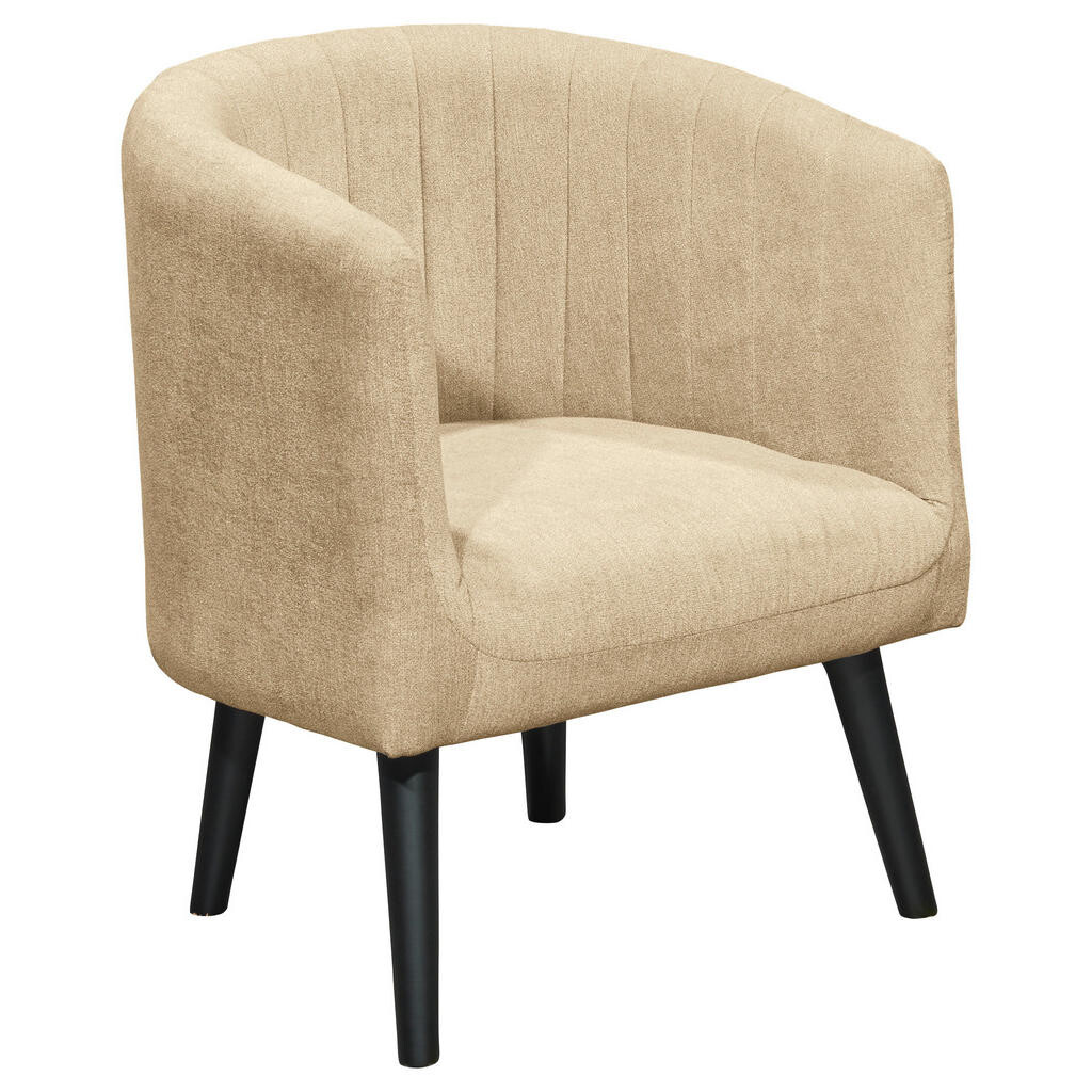 Livetastic KOKTEJLOVÉ KŘESLO, textil, pískové barvy