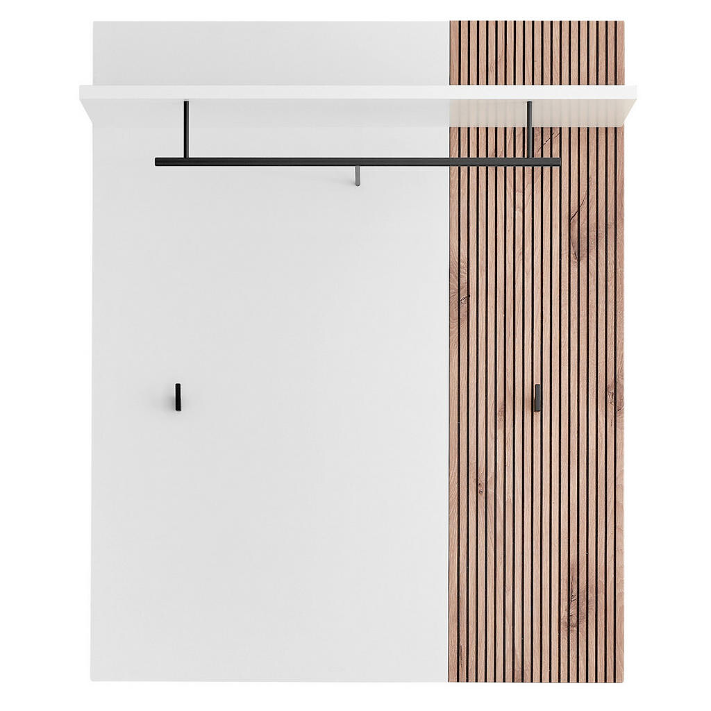 Voleo ŠATNÍ PANEL, bílá, barvy dubu, 90/112/30 cm