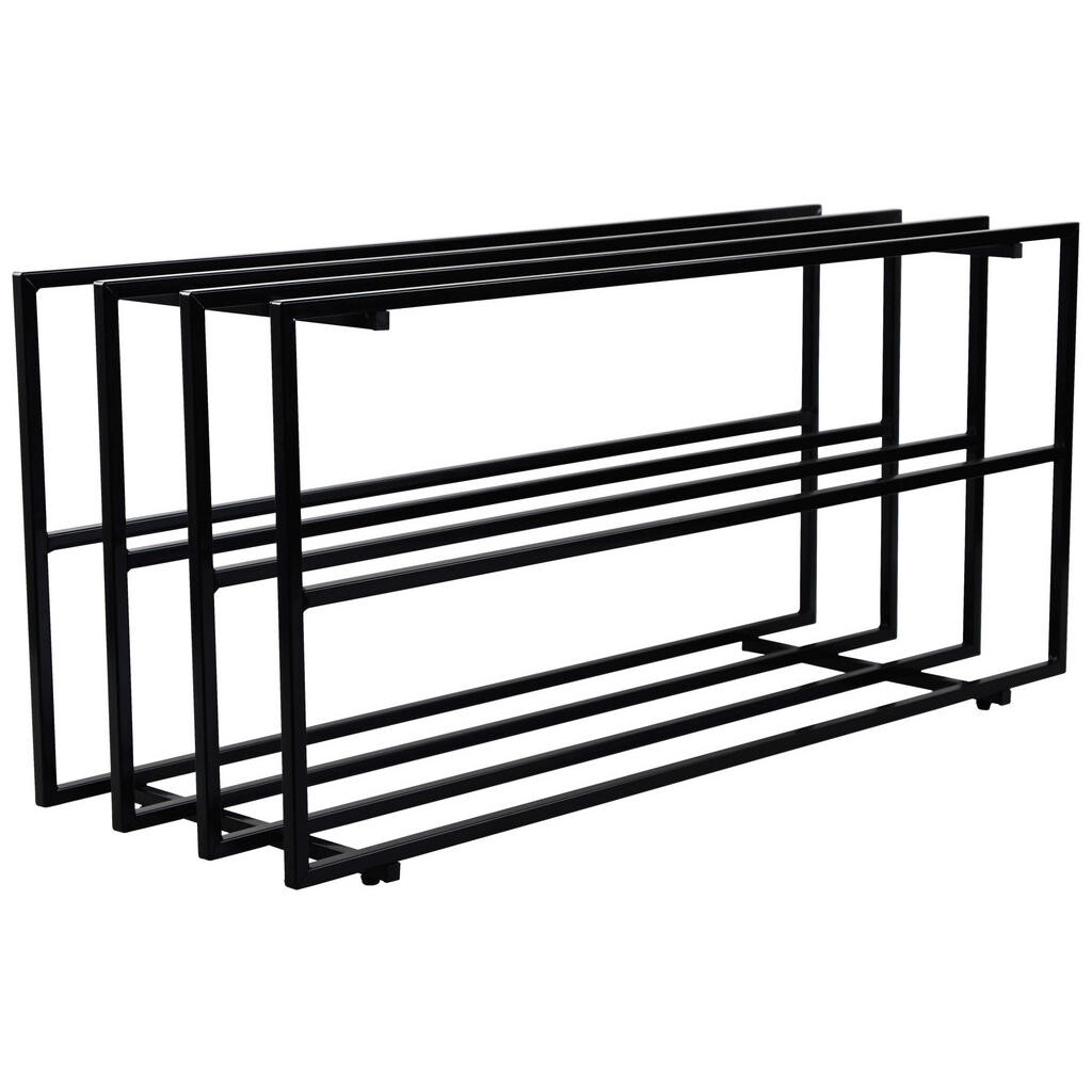 Xora REGÁL NA BOTY, černá, 92,5/43/31 cm