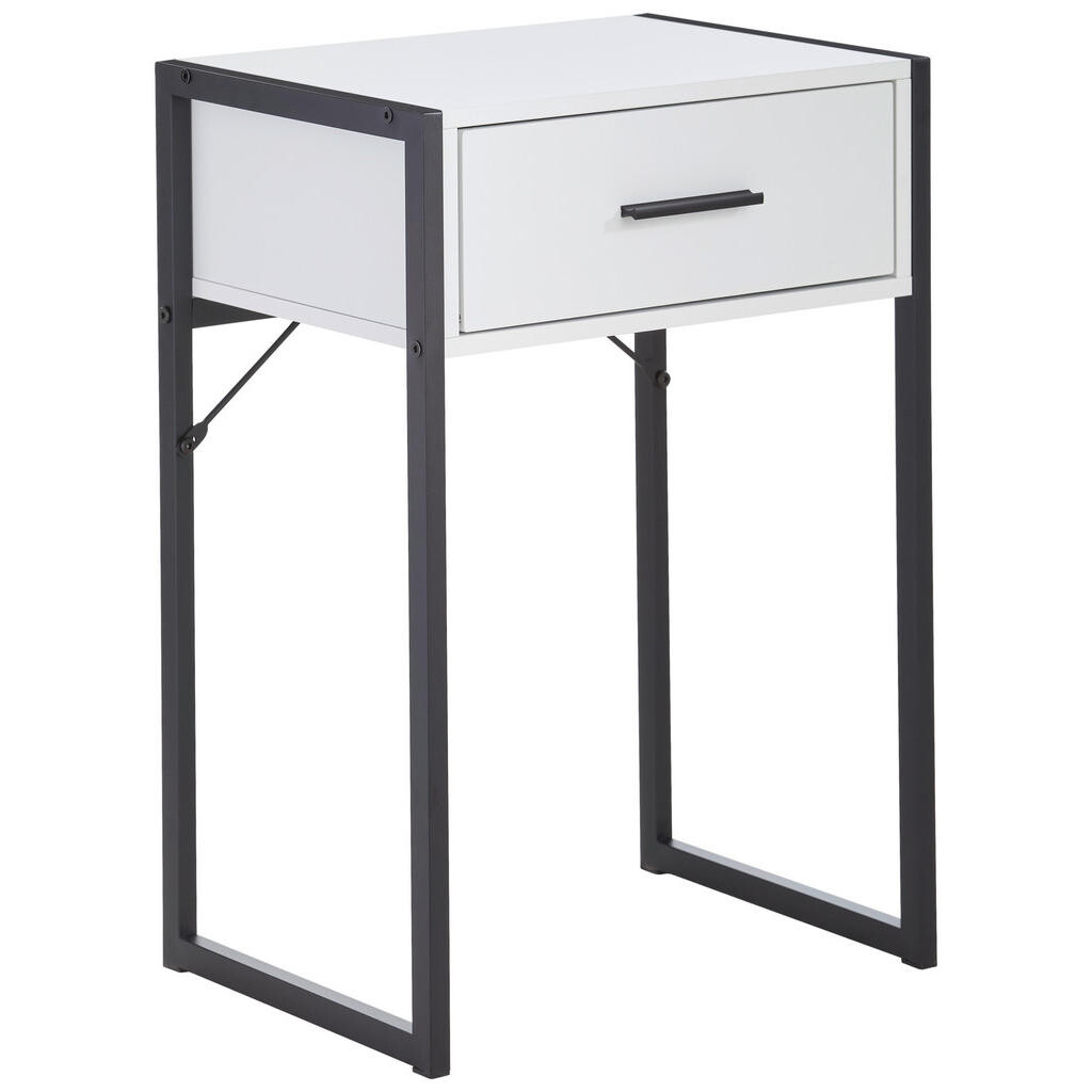 Livetastic NOČNÍ STOLEK, černá, bílá, 41/60/30 cm