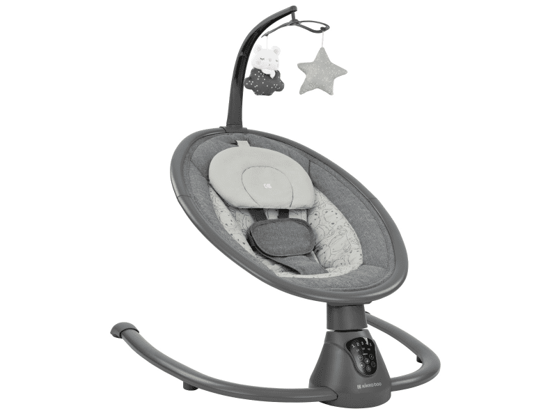 KikkaBoo Houpací lehátko elektrické Twiddle Grey