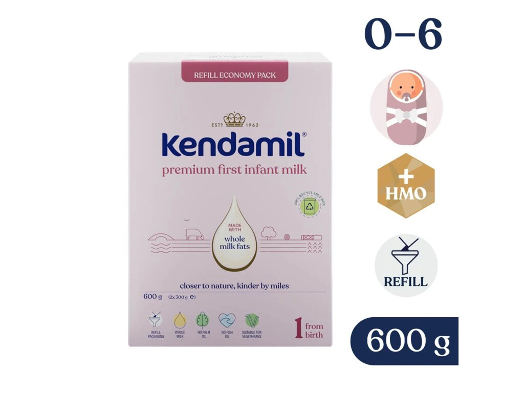 Kendal Nutricare Premium 1 (600 g) - expirace 1.4.2026