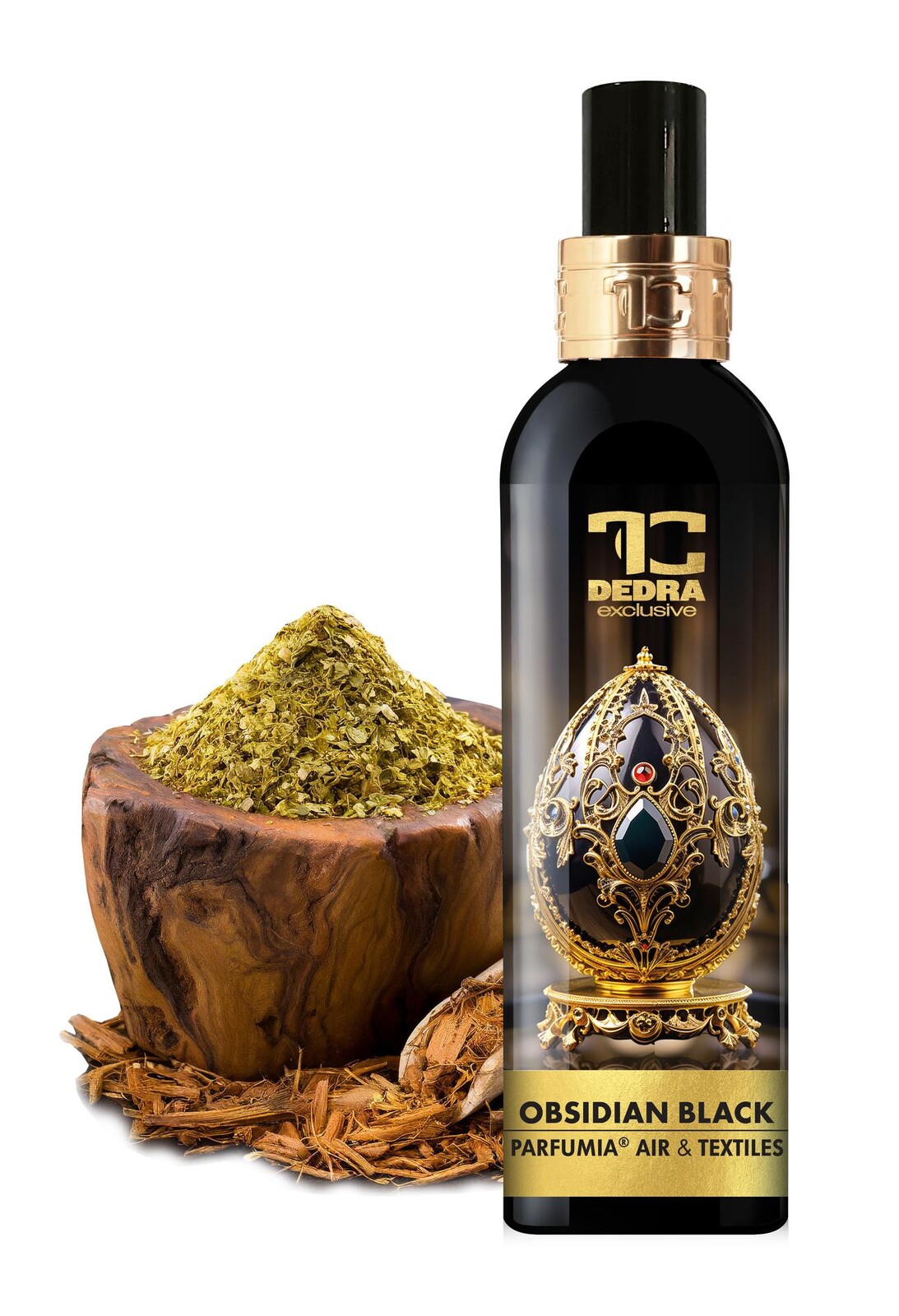 OBSIDIAN BLACK | Osvěžovač vzduchu & textilií | luxusní parfémový sprej | 200 ml