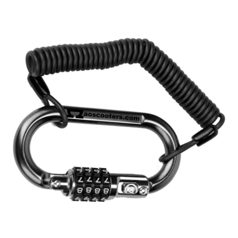 AO - Carabiner Lock Chrome - Zámek na freestyle koloběžku