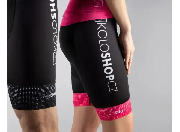 Koloshop Force dámské kraťasy s vložkou a laclem Lady růžová vel. L