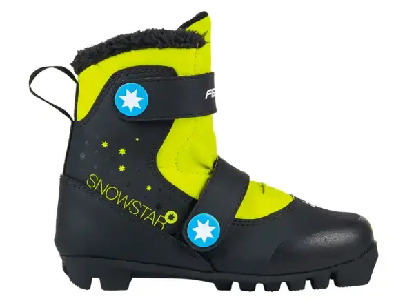 Fischer Snowstar dětské boty na běžky Black/Yellow vel. 28