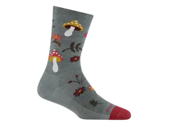 Darn Tough Shroom Bloom Crew Lightweight dámské ponožky Seafoam vel. S (35-38)