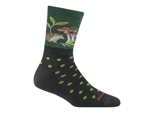 Darn Tough Wild Life Crew Lightweight Cushion dámské ponožky Hedgehog Moss vel. M (38-40)