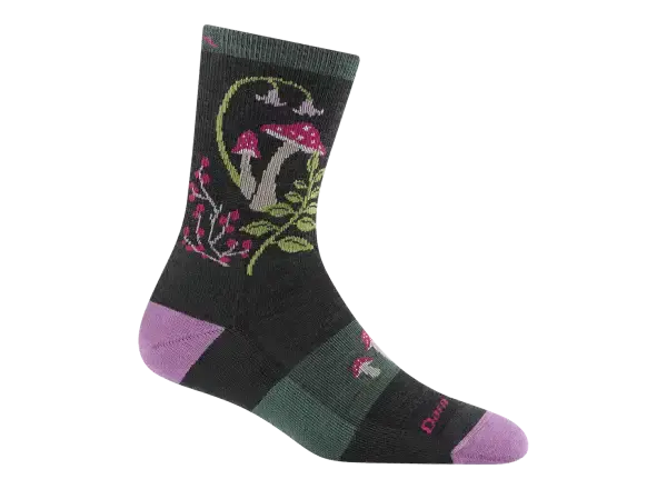Darn Tough Mellow Mushrooms Micro Crew Lightweight Cushion dámské ponožky Charcoal vel. M (38-40)