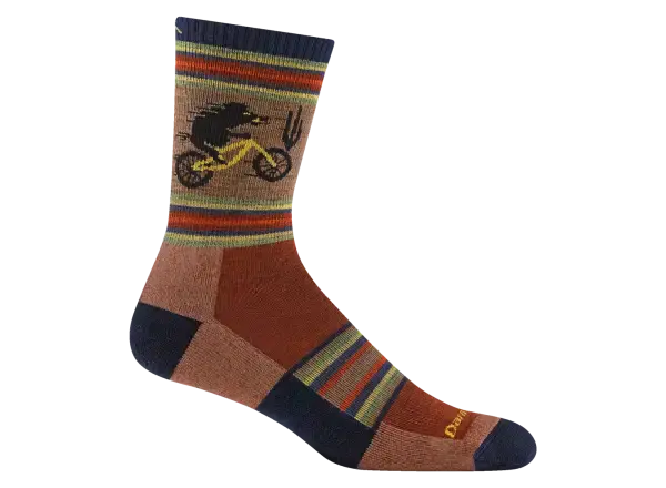 Darn Tough Willoughby Micro Crew Lightweight Cushion pánské ponožky Chestnut vel. M (41-42)