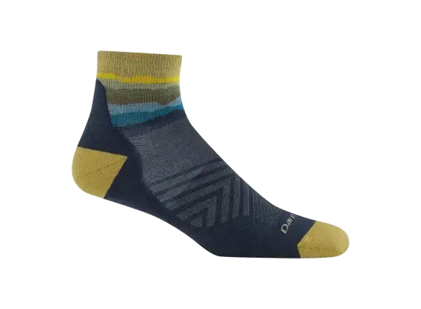 Darn Tough Run Quarter Ultra-lightweight Cushion pánské ponožky Skyracer Blue vel. M (41-42)
