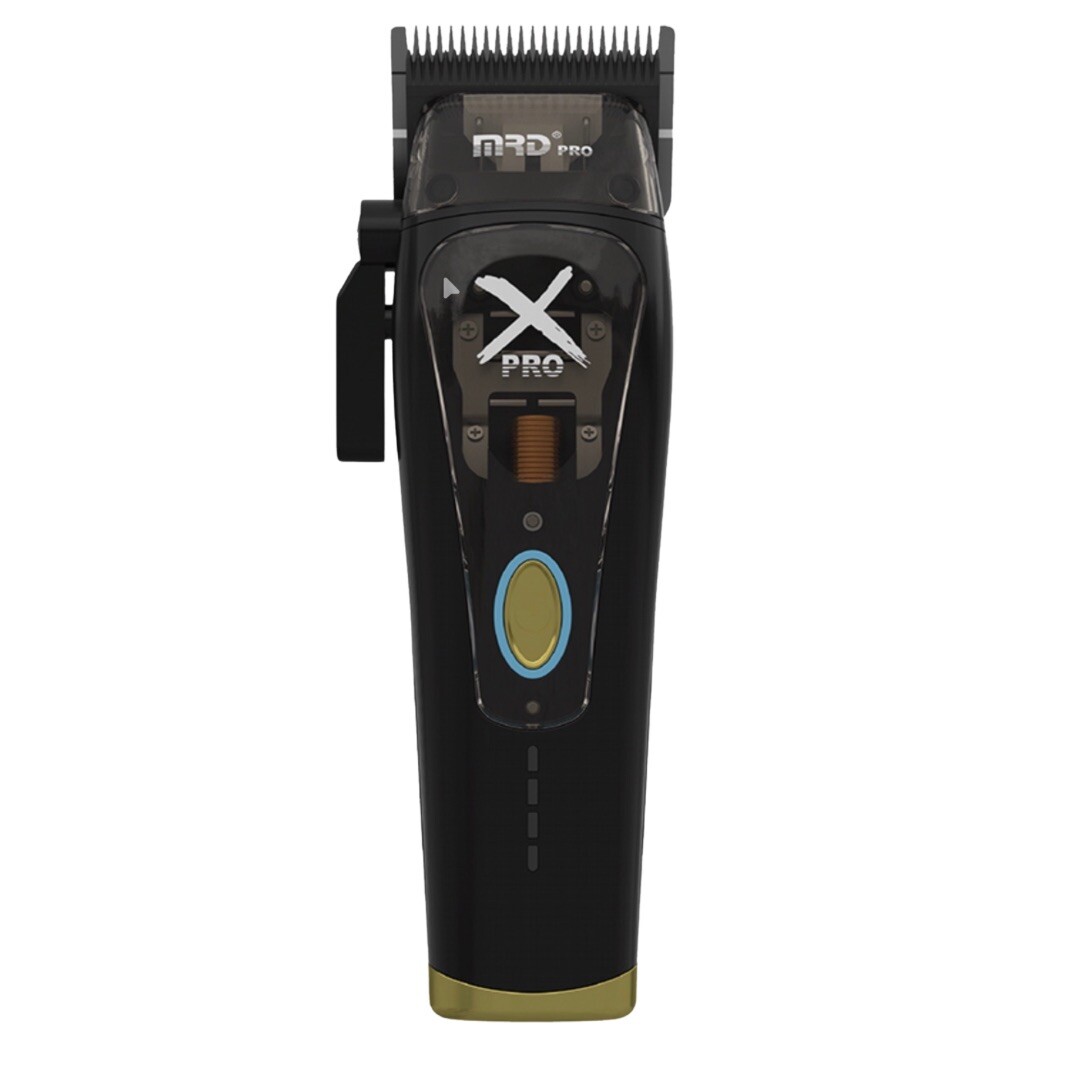 MRD PRO HC-999C X PRO Clipper - profesionální strojek s vector motorem + M22 - olej na mazání, 200 ml BLACK - černý