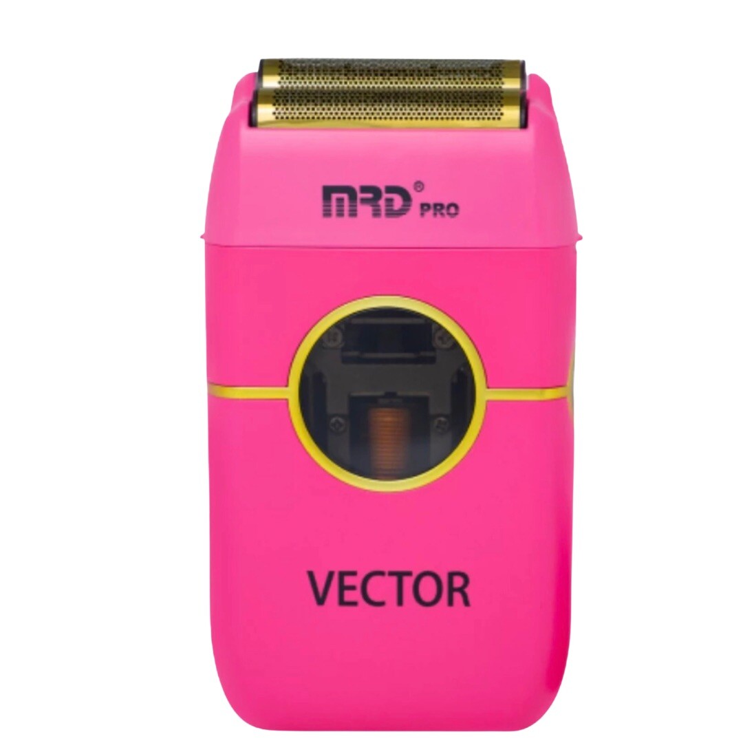 MRD Pro Vector Foil Shaver ZB-999 - profesionální holicí strojek s vector motorem + Stlačený vzduch, 400 ml PINK - růžový
