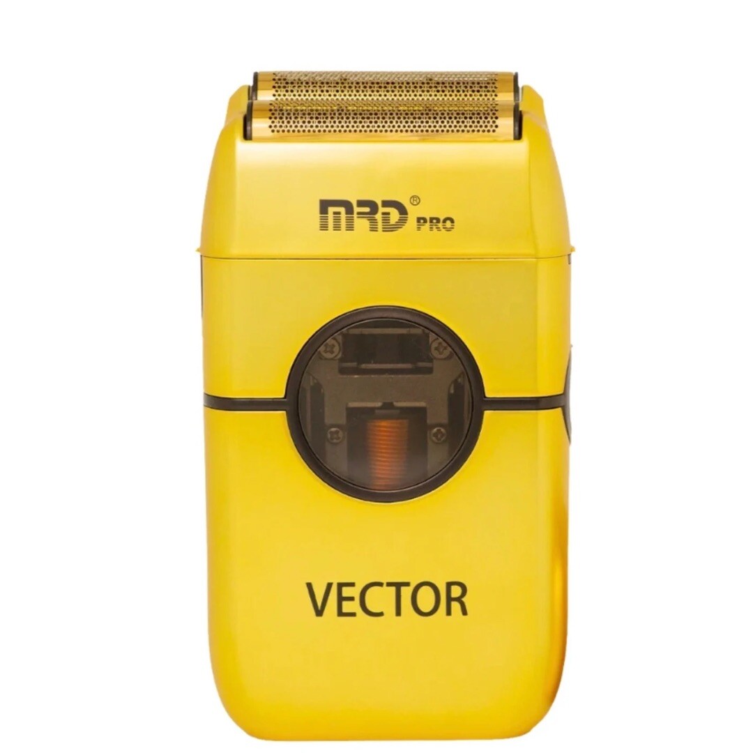 MRD Pro Vector Foil Shaver ZB-999 - profesionální holicí strojek s vector motorem + Stlačený vzduch, 400 ml GOLD - zlatý