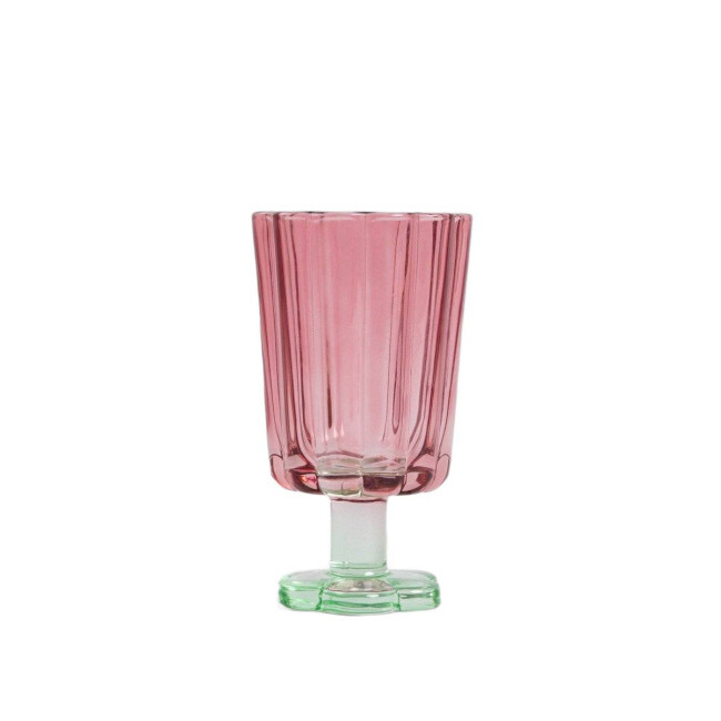 Sklenice CASSIAR korálová / zelená 727177 220 ml