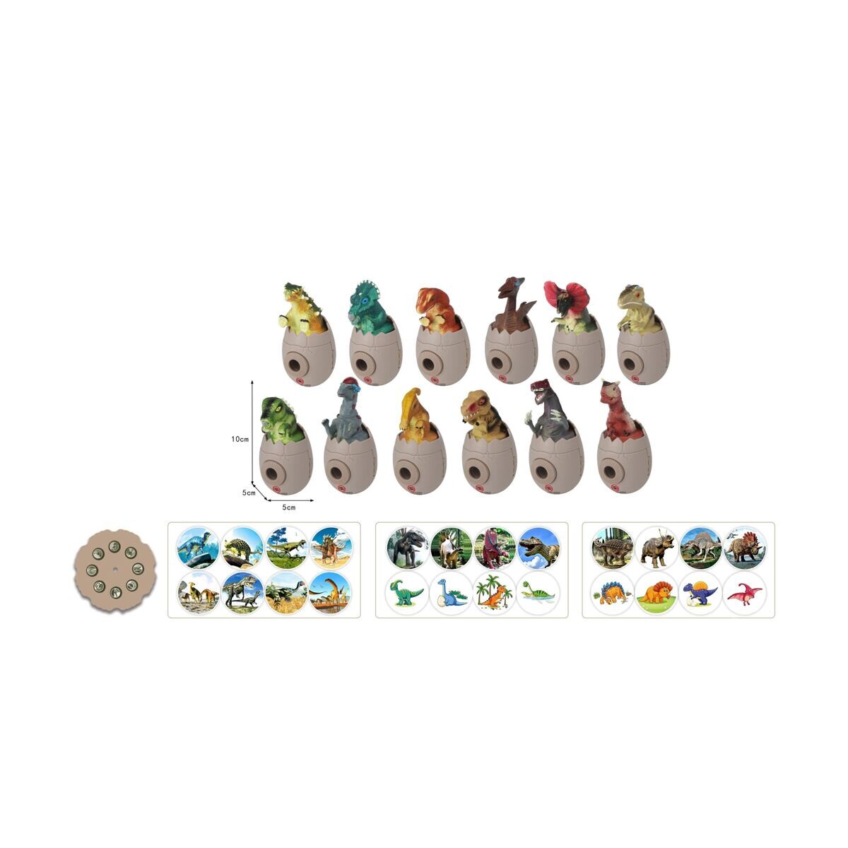 PLEJO Projektor dinosauří vejce, více druhů