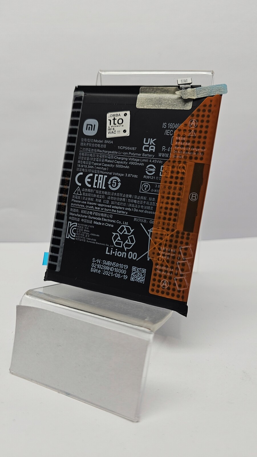 Baterie BN5A (BX3) Redmi 10, Redmi Note 10 5 G, Poco M3 Pro Originální