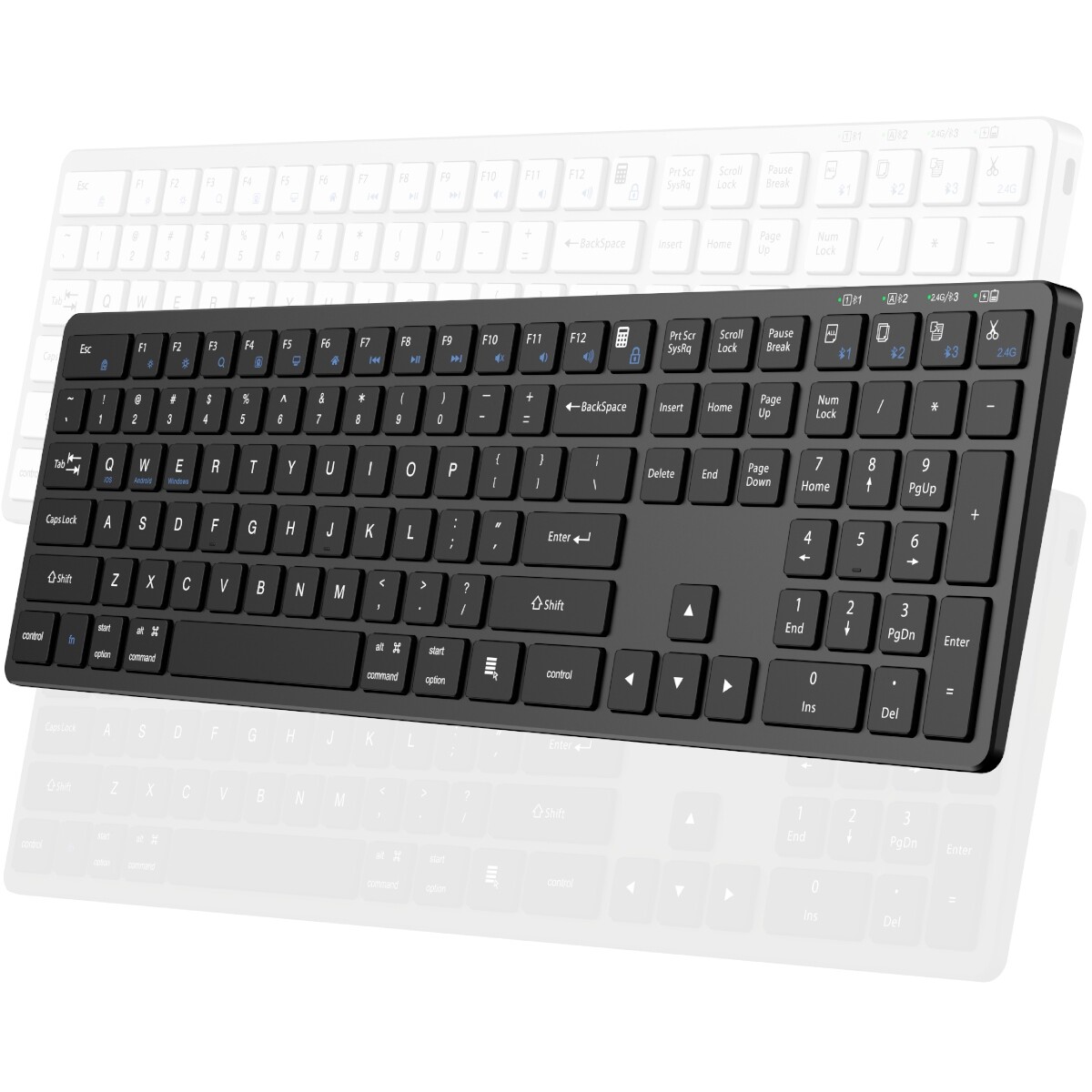 Bezdrátová klávesnice Triadyn Proteus Bluetooth 2.4GHz Slim Akumulátor