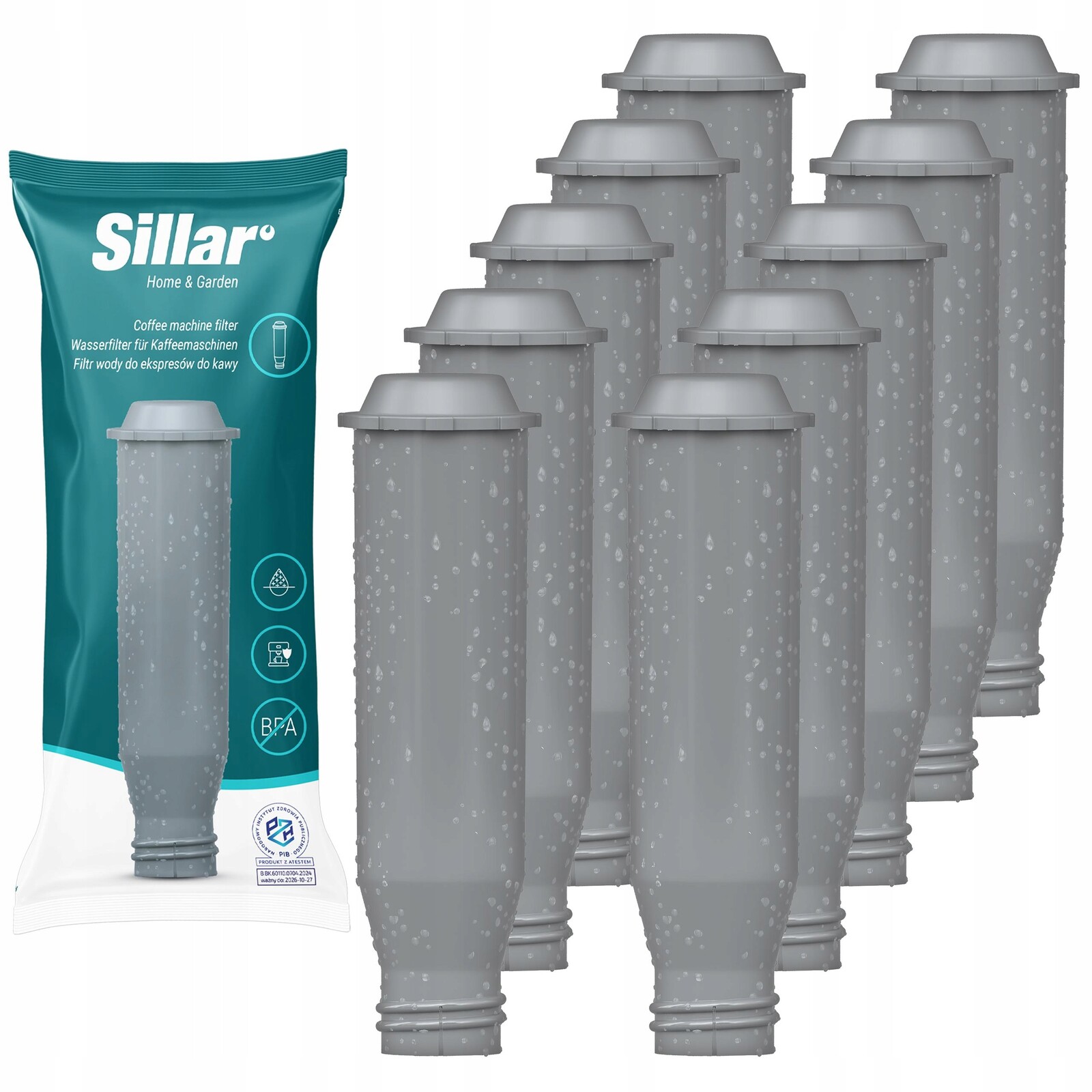 Náhradní filtr do kávovaru Sillar pro Melitta Krups 10 kusů