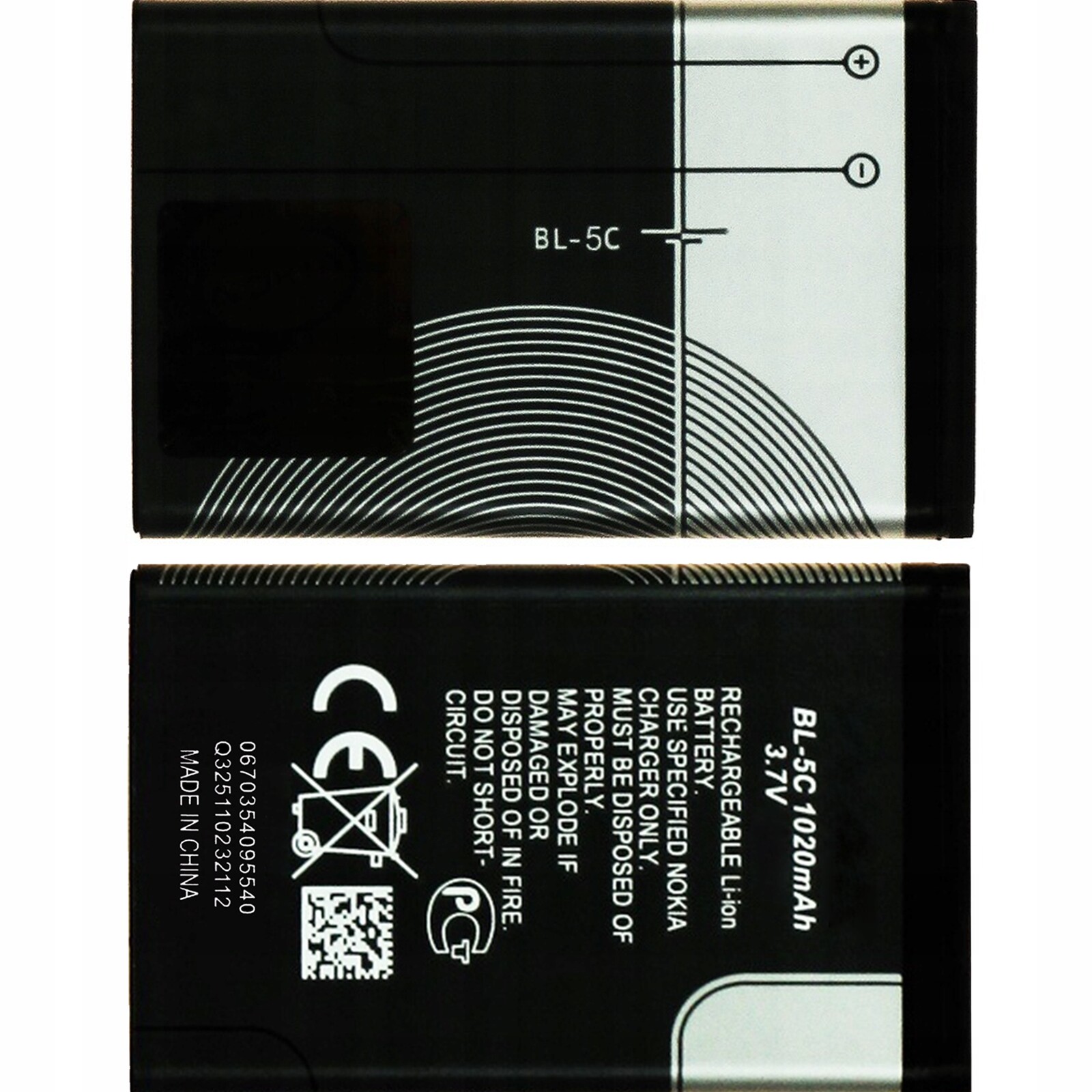 Nová baterie Akumulátor 1020 mAh pro telefony Nokia E50, N91, N72,105, E50