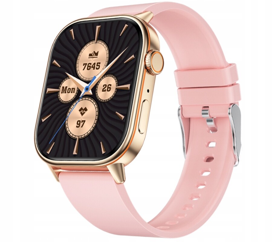 Chytré Hodinky Rubicon RNCF42 zlaté růžový silikon