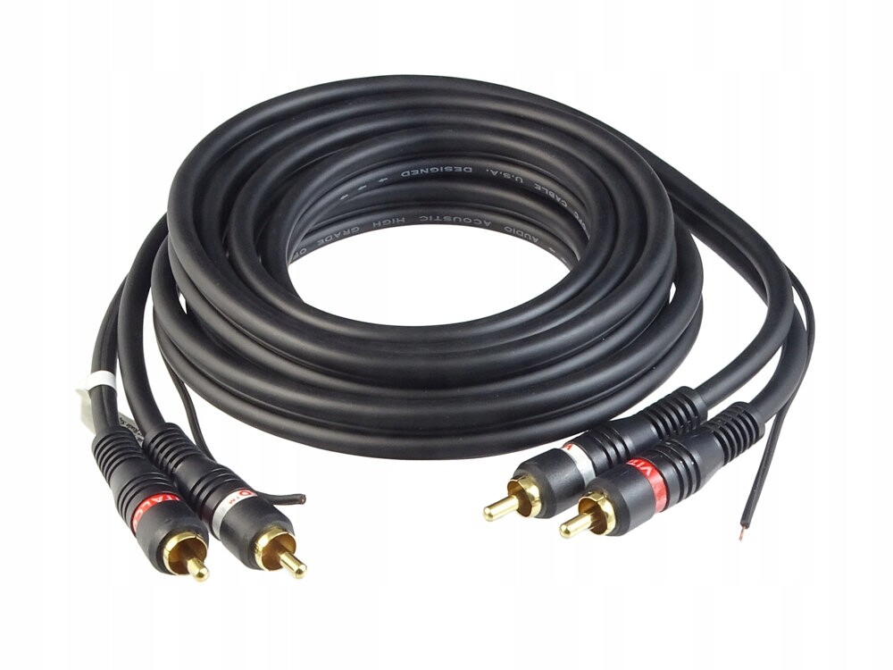 Kabel 2RCA-2RCA ovládání pro zesilovač (6+2+6) RKD260 Vitalco 5 m (ks)