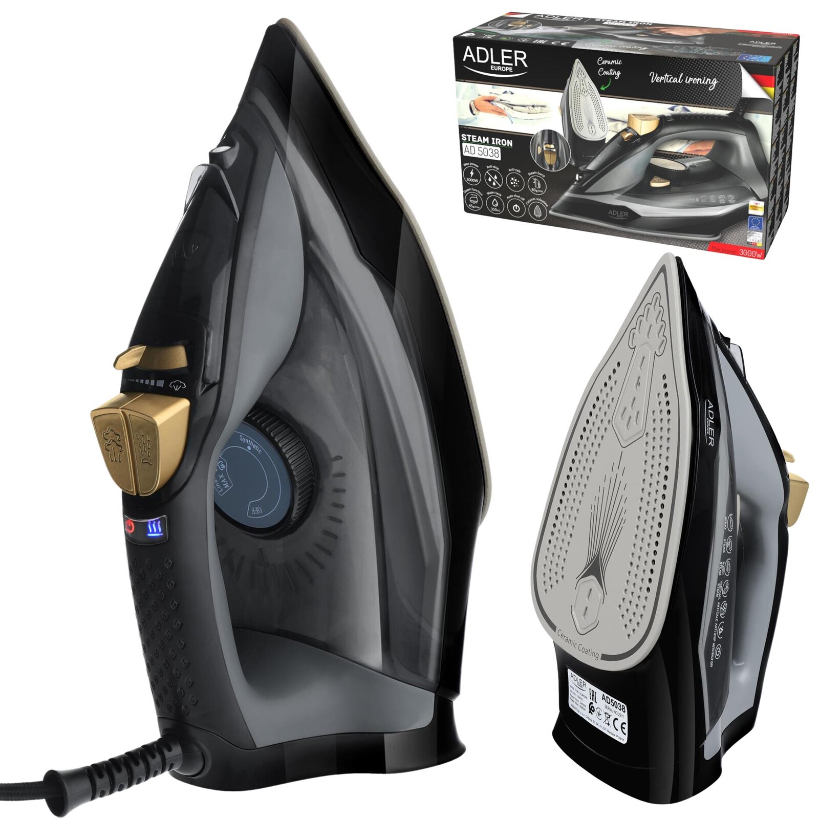 Žehlička Adler Ad 5038 3000 W