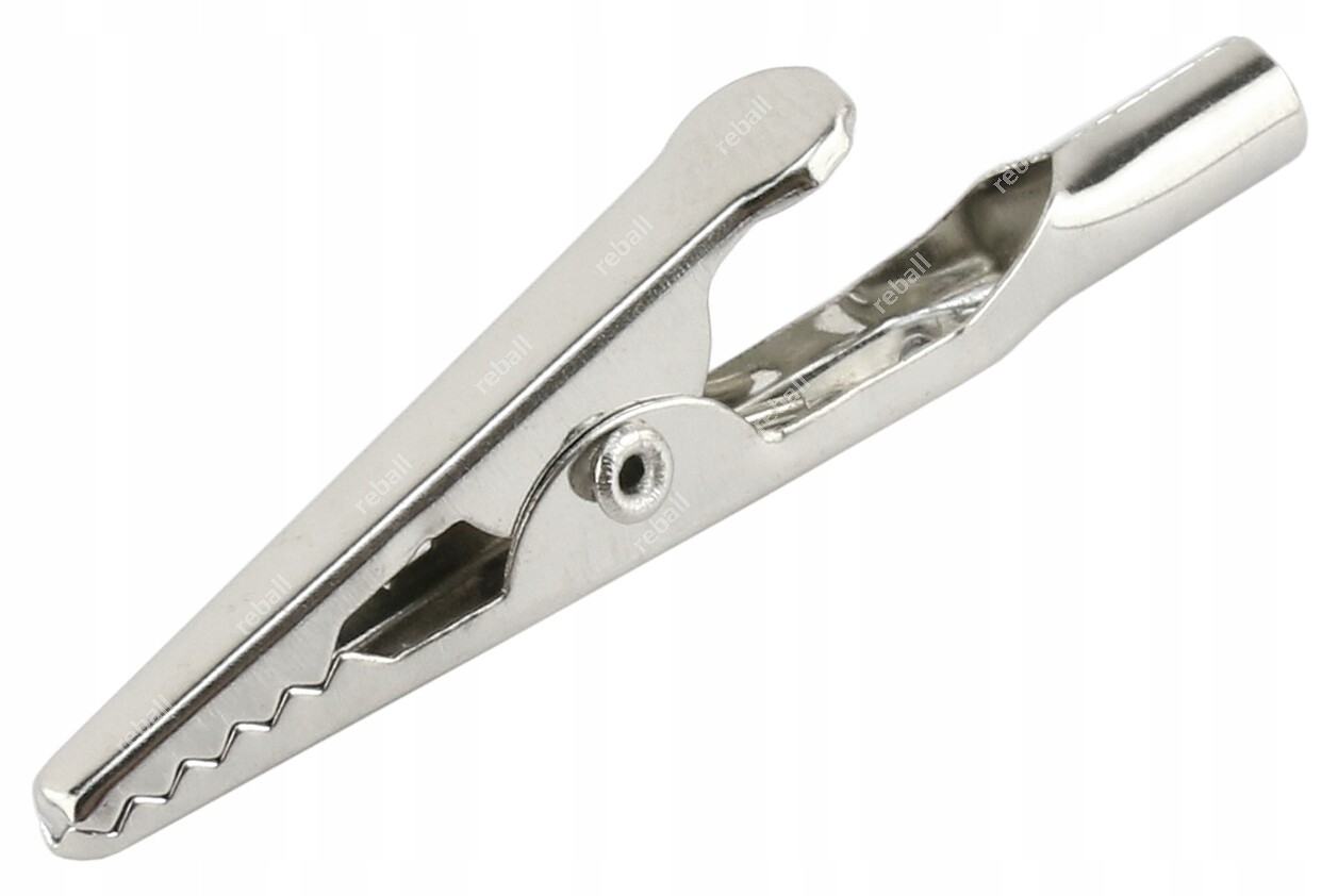 Krokodýlek Neizolovaný 50 mm Žabka Zástrčka Banán 4 mm