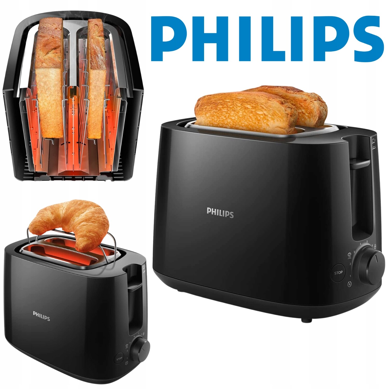 Toustovač Sendvičovačů Phillips 8 Úrovní