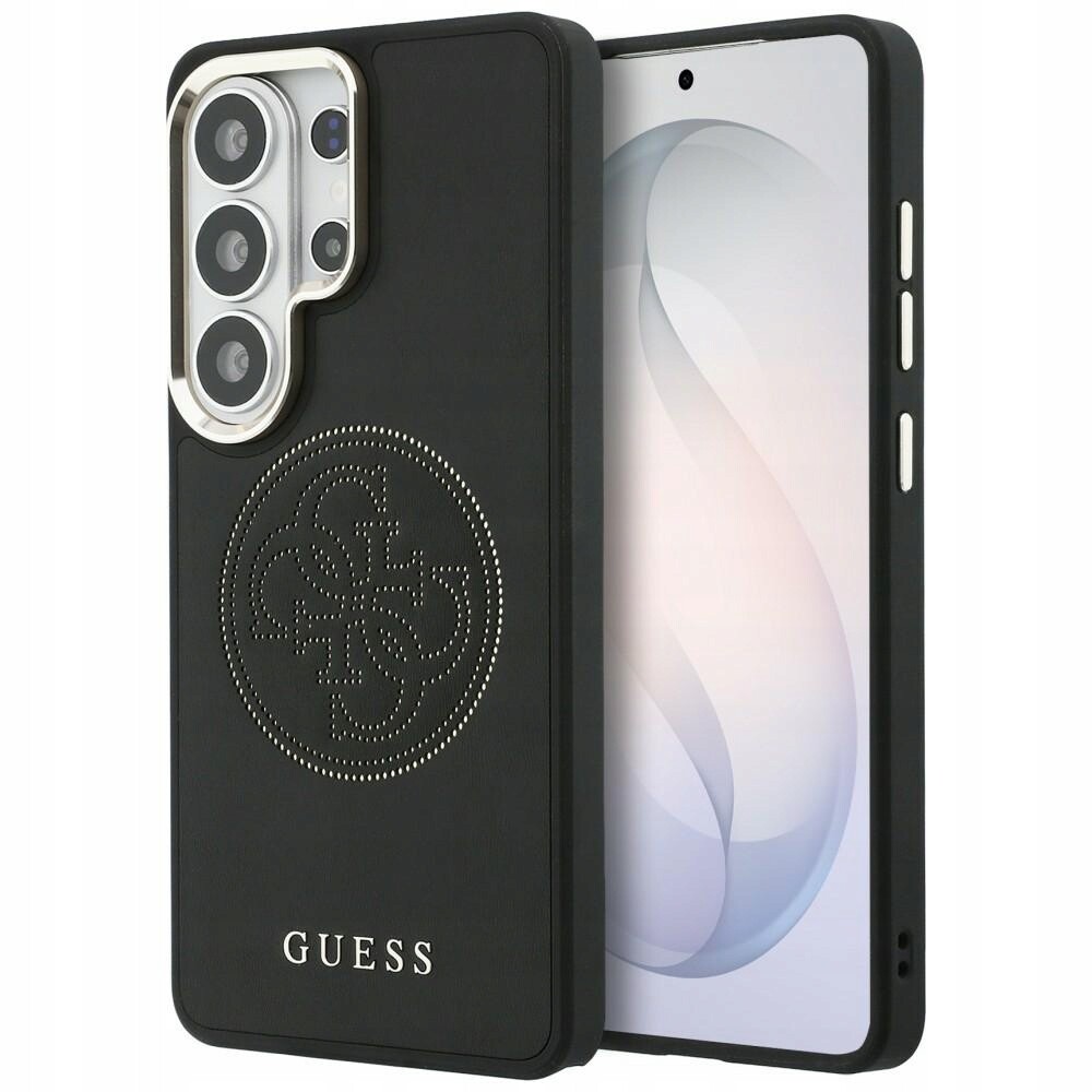 Pouzdro Guess s perforovaným logem MagSafe pro Samsung Galaxy S26 Ultra, černé