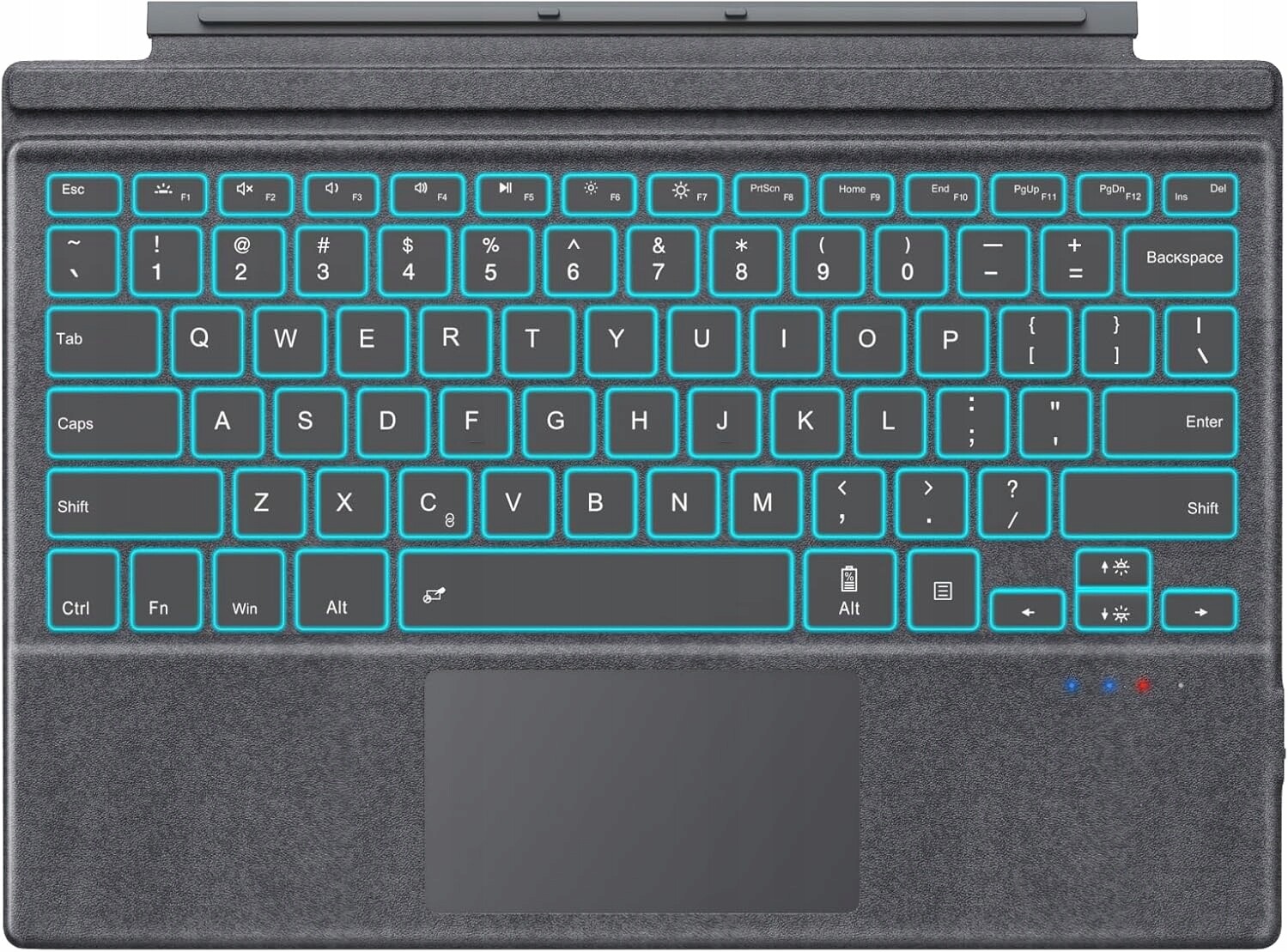 Klávesnice pro Surface Pro 3-7+ MoKo Qwerty Bluetooth s podsvíceným touchpadem