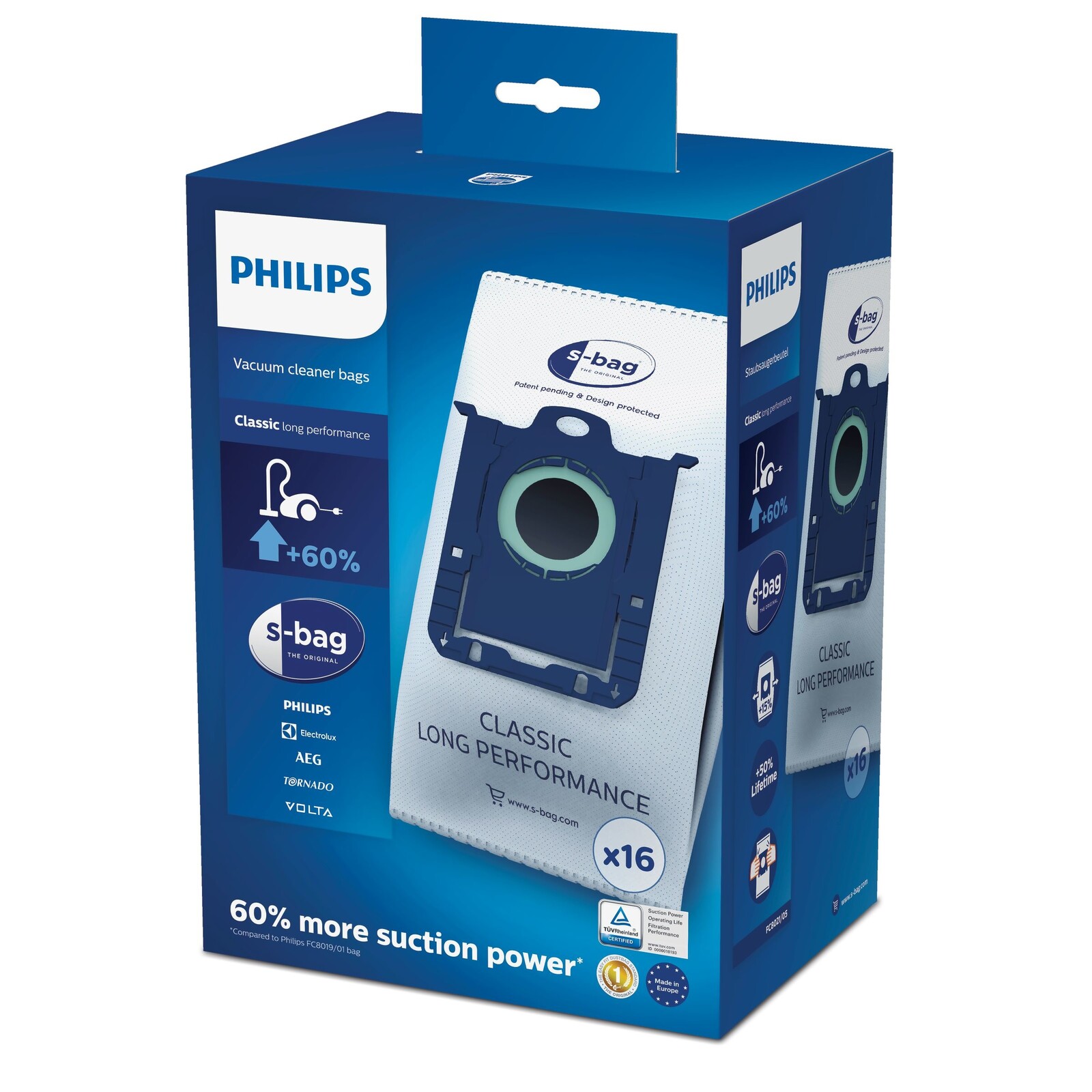 Philips FC8021/05 originální sáčky do vysavače S-Bag 16 kusů