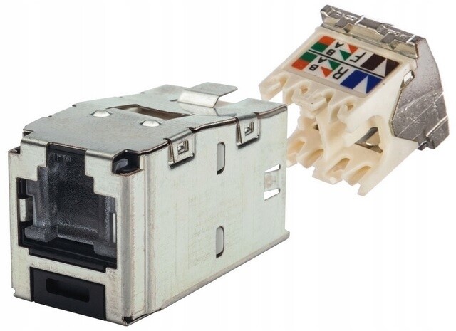 Panduit Mini-com modul RJ45 kat.6 Stp černý s clonou