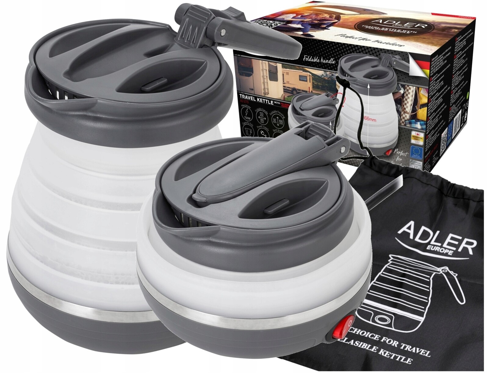 Výkonná Elektrická Konvice Adler Ad 1279 750 W