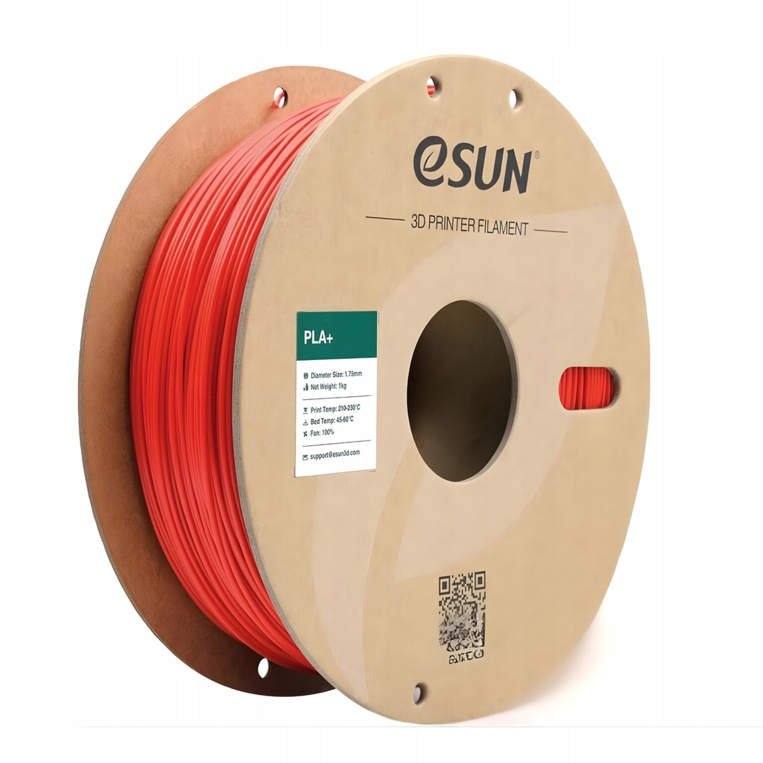 Červený filament pro 3D tiskárny Pla+ eSUN 1.75 mm 1000 g