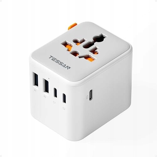 Tessan Cestovní adaptér Usb C 2500W Univerzální pro Usa, Uk, Japonsko, Austrálie