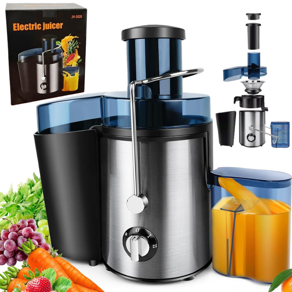 Vysokootáčkový Odšťavňovač Na Ovoce A Zeleninu 1000 W Velký Otvor