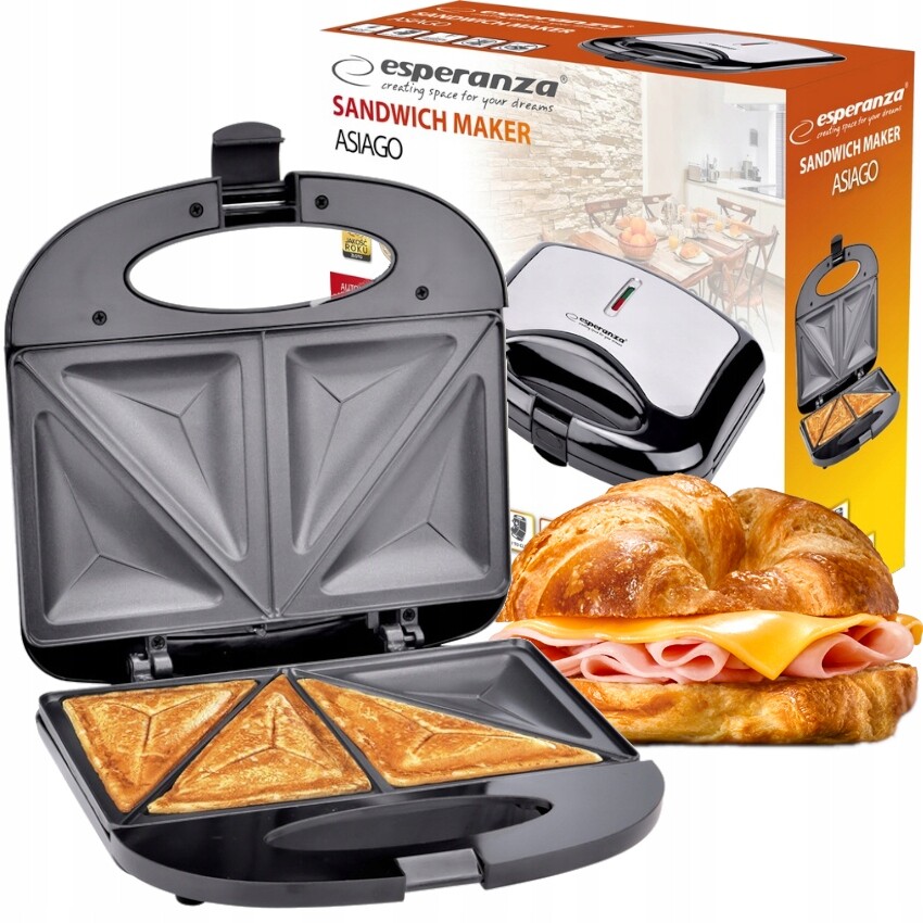 Opékač Sendvičů Asiago 1000W Esperanza