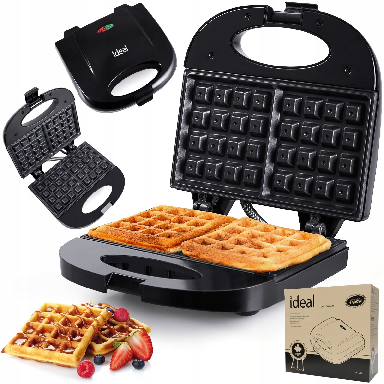 Vaflovač Ideal IK1601 750 W černý
