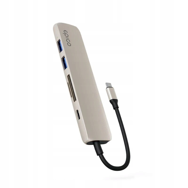 Hub Epico 6in1 Aluminium 8K s Usb-c konektorem hvězdně bílý