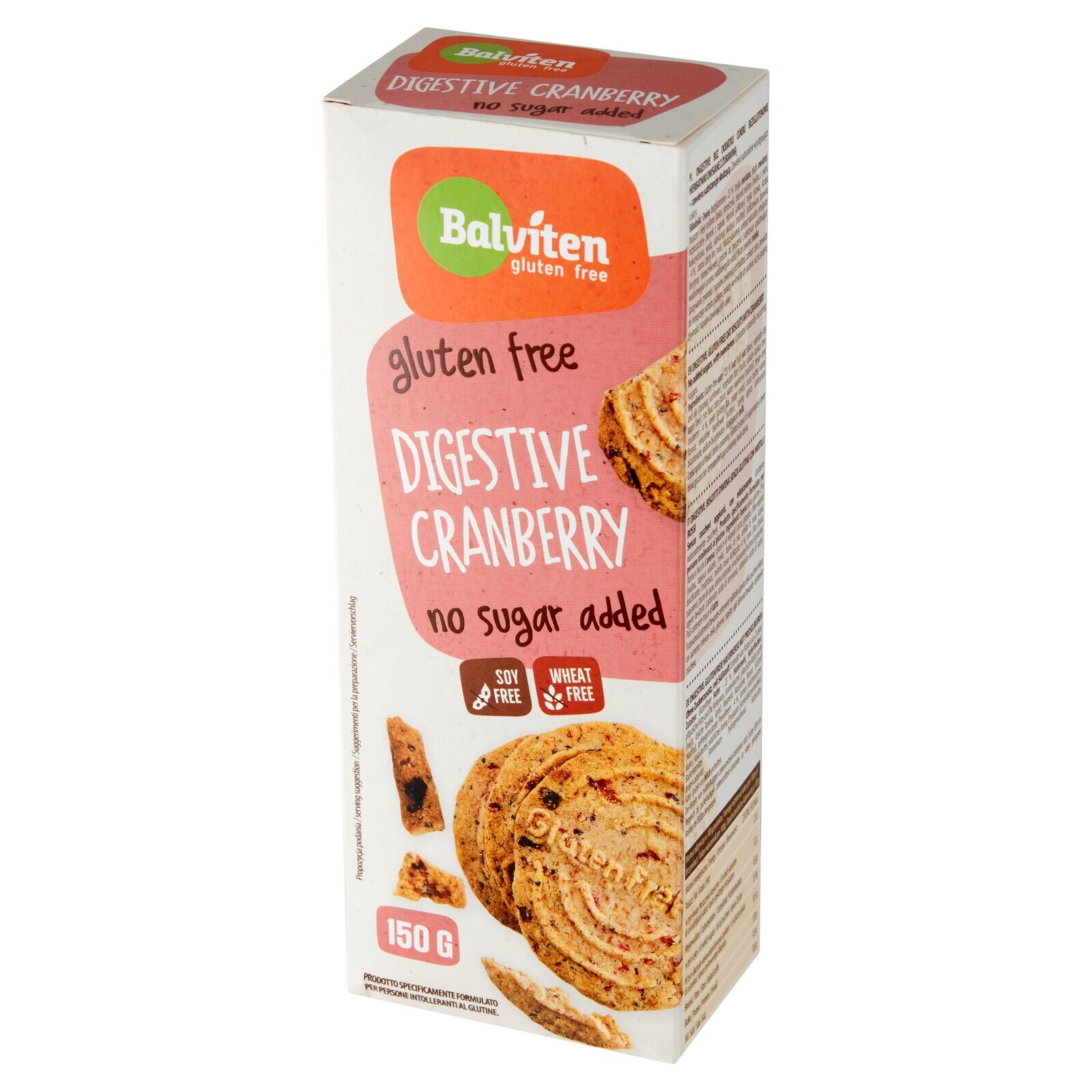 5 x Balviten Sušenky s brusinkami Sušenky Digestive 150 g